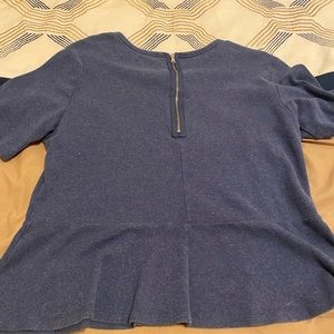 Gap blue peplum top